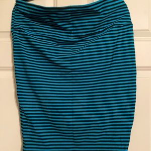 Blue and black Torrid Pencil skirt
